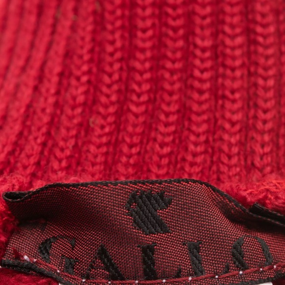 GALLO Cashmere Silk & Wool Knitted Gloves One Size Ribbed Cuffs Made in Italy - Picture 4 of 5